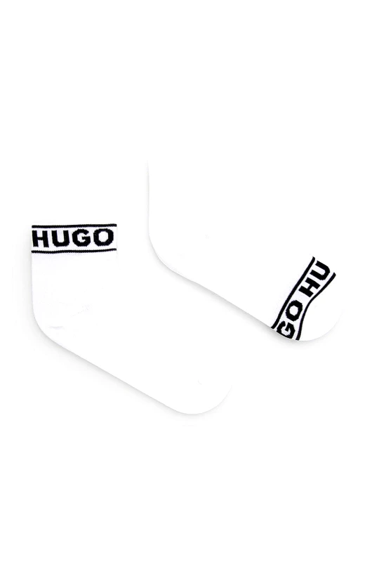 HUGO Κάλτσες HUGO γυναικεία, χρώμα: άσπρο