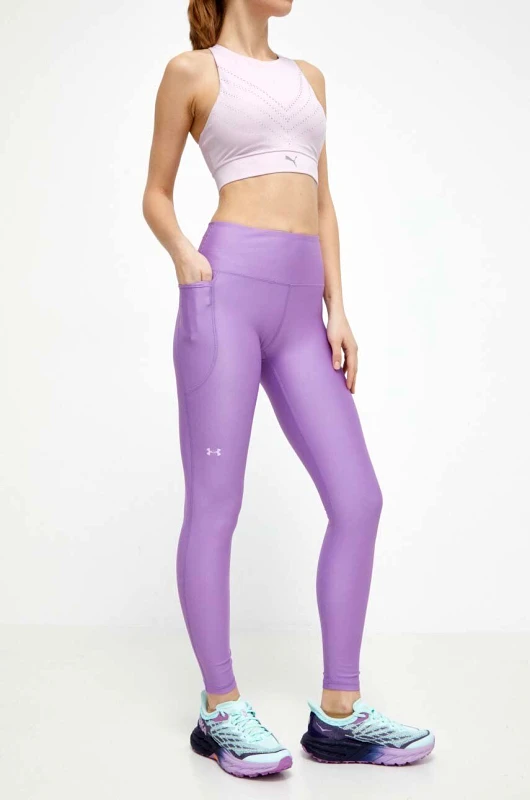 Under Armour Κολάν προπόνησης Under Armour HG Armour HiRise χρώμα: μοβ, 1365336