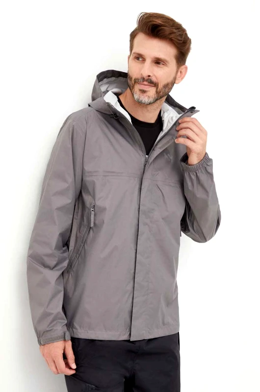 Helly Hansen Αδιάβροχο μπουφάν Helly Hansen Loke ανδρικό, χρώμα γκρι 62252