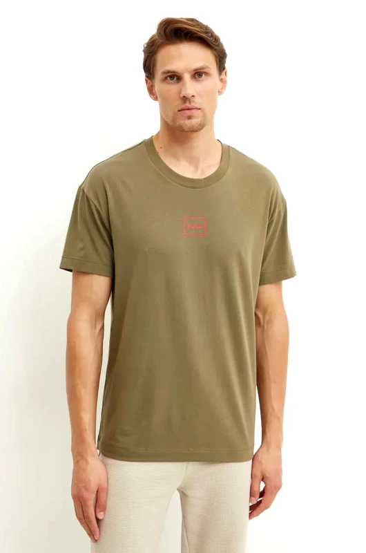 HUGO Μπλουζάκι lounge HUGO χρώμα: πράσινο, 50525236