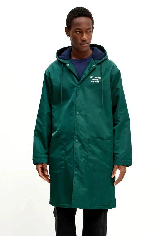 Drôle de Monsieur Μπουφάν Drôle de Monsieur La Parka Slogan χρώμα: πράσινο, E-CT137-PA014-DGN