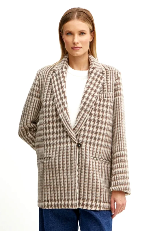 Forte Forte Μάλλινο σακάκι Forte Forte χρώμα: μπεζ, 13206_my coat