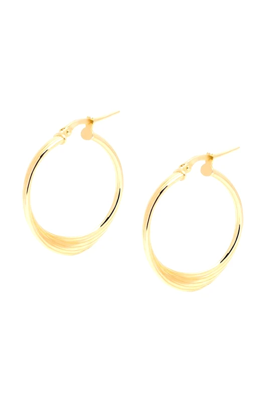 ANIA KRUK Ασημένια επιχρυσωμένα σκουλαρίκια ANIA KRUK TRENDY SMVKS2580Z