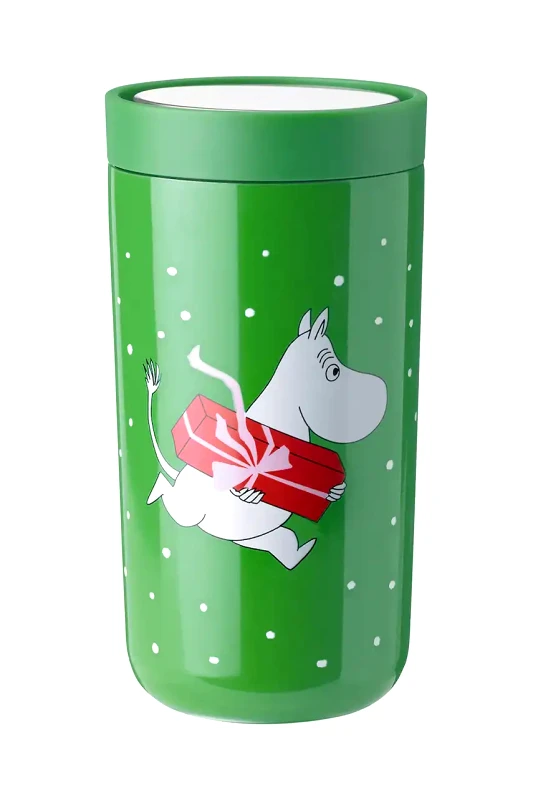 Stelton Θερμική κούπα Stelton To Go Click x Muminki 0,2 L χρώμα: πράσινο