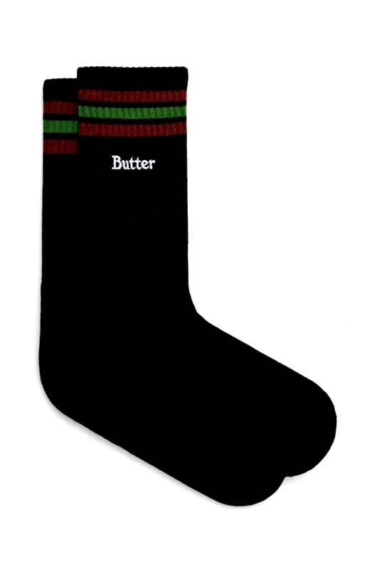 Butter Goods Κάλτσες Butter Goods Stripe Socks χρώμα: μαύρο, BG243912