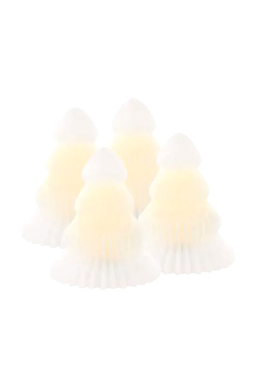 Sirius Σετ χριστουγεννιάτικης διακόσμησης led Sirius Claire Juletra 4-pack χρώμα: άσπρο