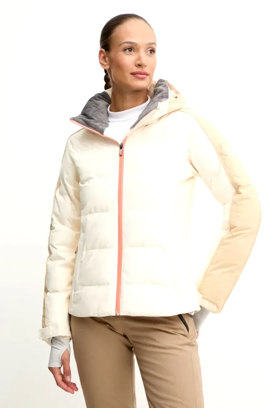 Roxy Μπουφάν Roxy Snowblizzard χρώμα: μπεζ, ERJTJ03466