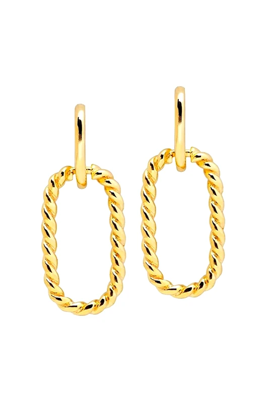 Ασημένια επιχρυσωμένα σκουλαρίκια ANIA KRUK TRENDY SGCKS0670Z φωτογραφία