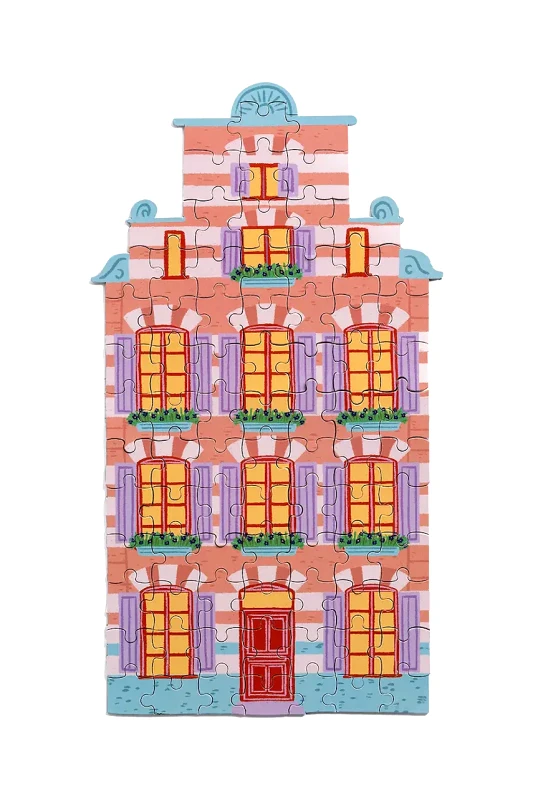 &k amsterdam Παζλ &k amsterdam Canal House Stairs 84 elementy χρώμα: πολύχρωμο