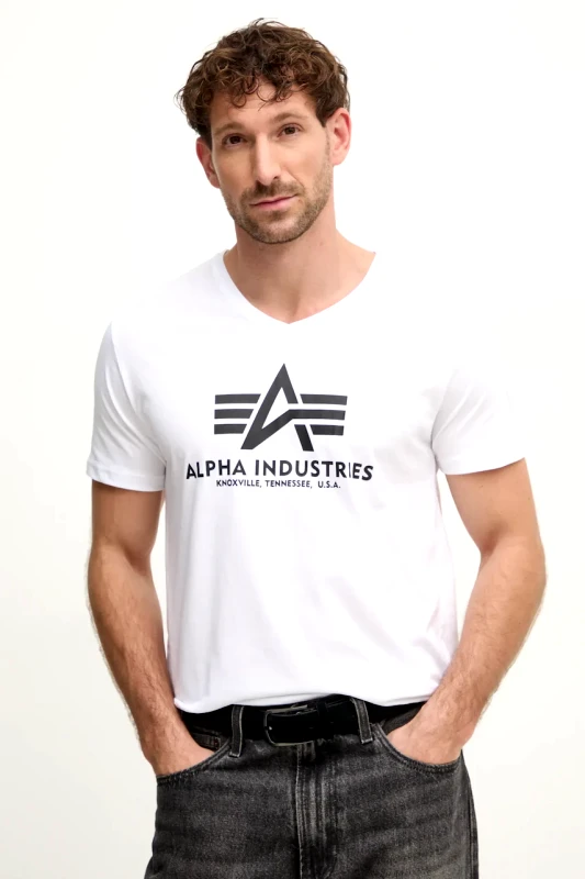 Alpha Industries Μπλουζάκι Alpha Industries χρώμα: άσπρο, 106512