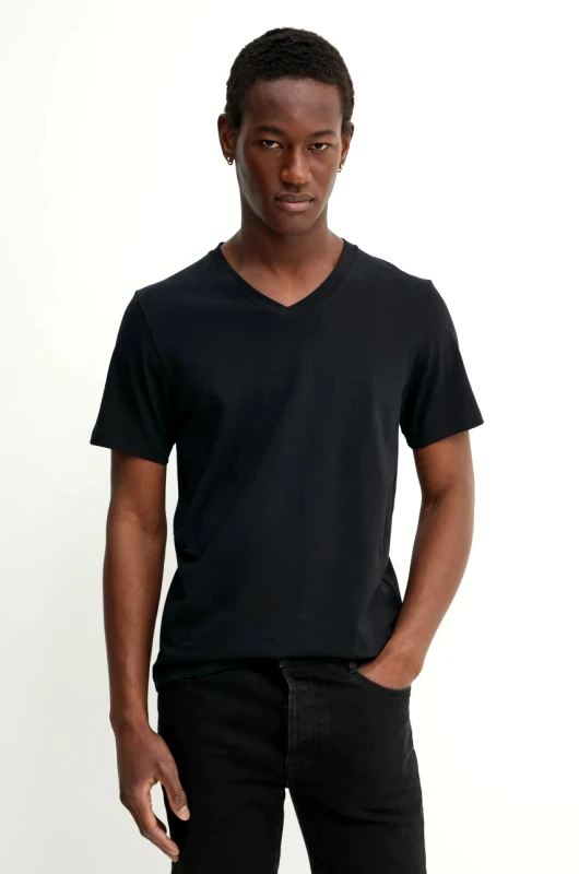 Filippa K Μπλουζάκι Filippa K χρώμα: μαύρο, 28908