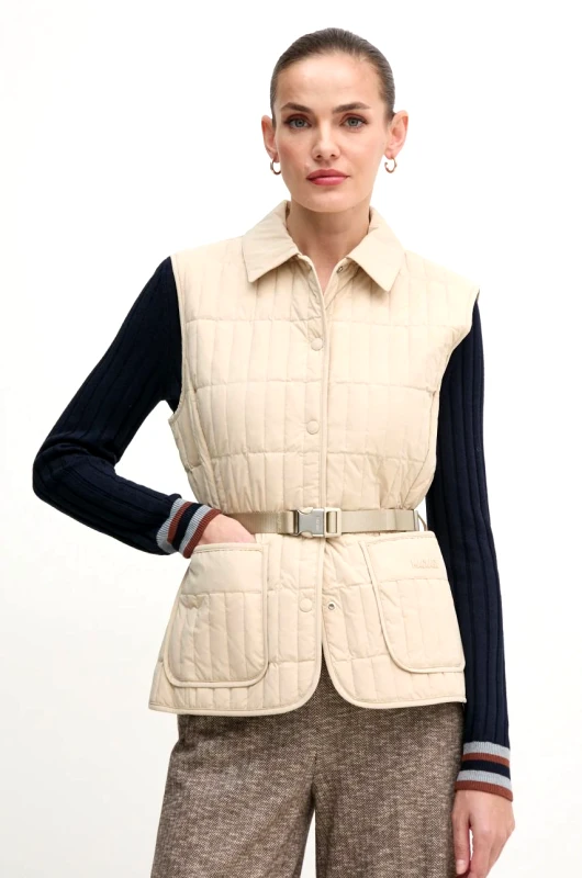 Mackage Αμάνικο από πούπουλα MACKAGE γυναικείο, χρώμα: μπεζ, HELIA