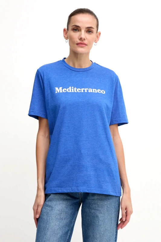 Drivemebikini Βαμβακερό μπλουζάκι Drivemebikini Mediterraneo γυναικείο