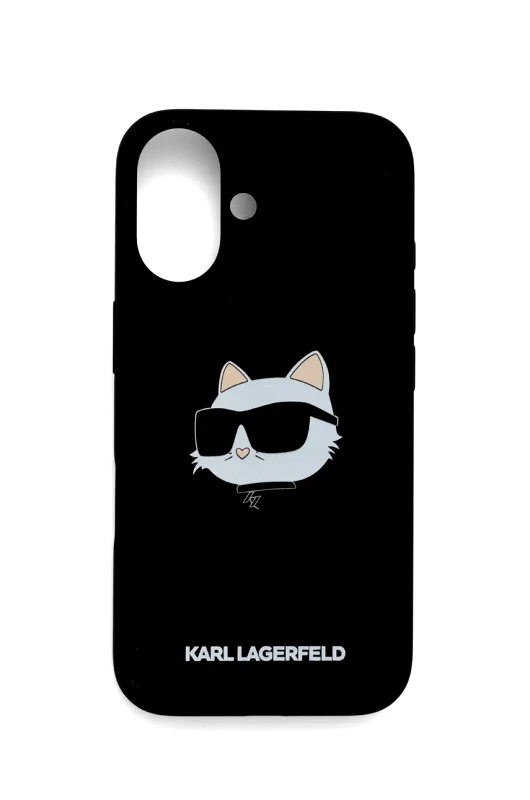 Karl Lagerfeld Θήκη κινητού Karl Lagerfeld iPhone 16 6.1 χρώμα: μαύρο, KLHMP16SSCHPPLK