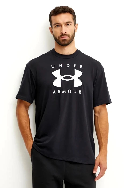 Under Armour Μπλουζάκι Under Armour HW Branded χρώμα: μαύρο, 1389146