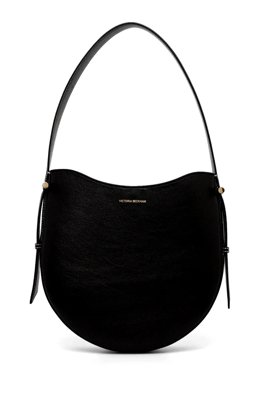 Victoria Beckham Δερμάτινη τσάντα Victoria Beckham χρώμα: μαύρο, B125AAC006190A