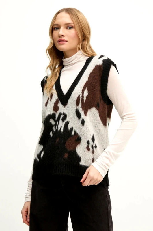 Sisley Γιλέκο από μείγμα μαλλιού Sisley χρώμα: γκρι, 106QL4015