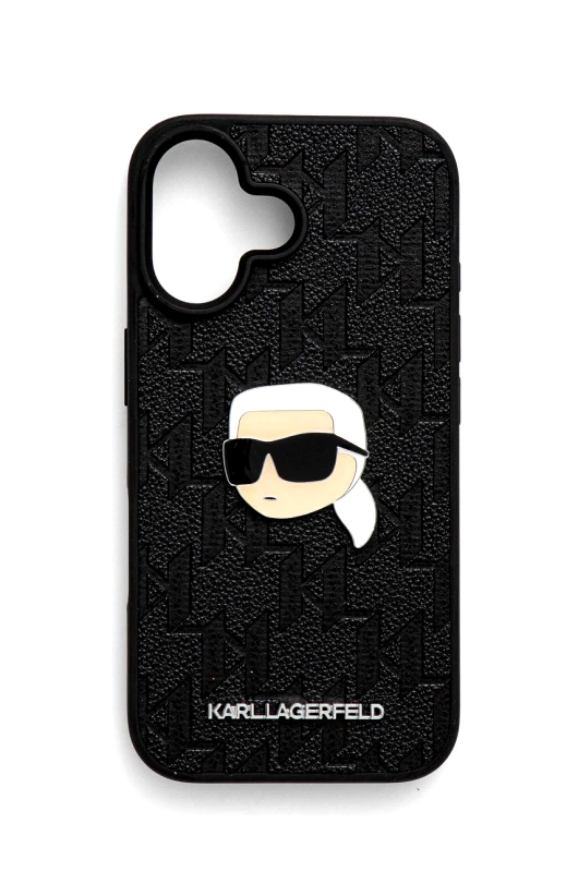 Karl Lagerfeld Θήκη κινητού Karl Lagerfeld iPhone 16 6.1 χρώμα: μαύρο, KLHCP16SPGKLKIPK