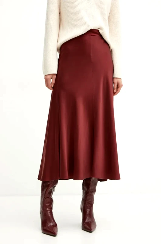 Forte Forte Μεταξωτή φούστα Forte Forte χρώμα: κόκκινο, 9919_my skirt