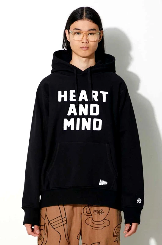 Billionaire Boys Club Φούτερ Billionaire Boys Club Heart and Mind Popover χρώμα: μαύρο, με κουκούλα, B23433