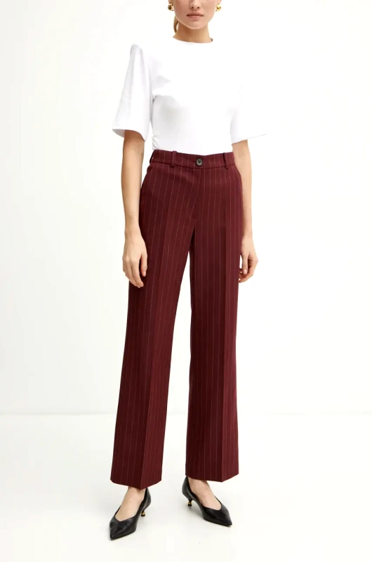 La Mania Παντελόνι La Mania DEVIN χρώμα: κόκκινο, DEVIN