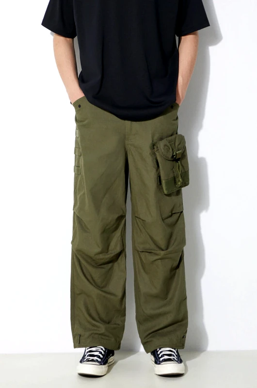 Maharishi Παντελόνι Maharishi M.A.L.I.C.E. M51 Cargo Pants Cotton Hemp Twill 28 χρώμα: πράσινο, 5051.OLIVE