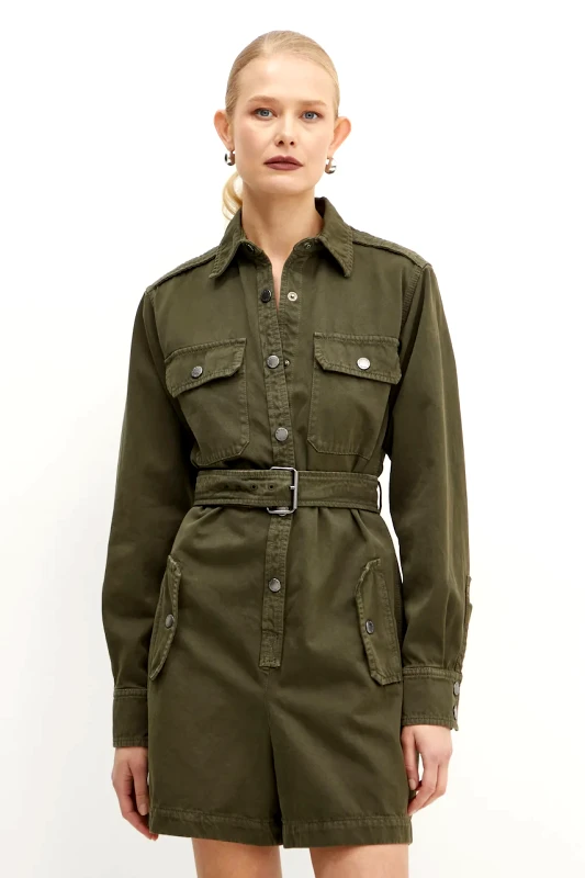 Weekend Max Mara Ολόσωμη φόρμα τζιν Weekend Max Mara χρώμα: πράσινο, 2425246016600