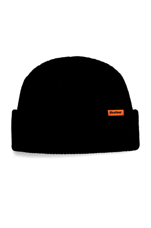 Butter Goods Καπέλο Butter Goods Tall Wharfie Beanie χρώμα: μαύρο, BG243811