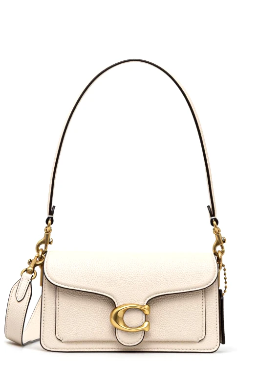 Coach Δερμάτινη τσάντα Coach Tabby χρώμα: μπεζ, CY201