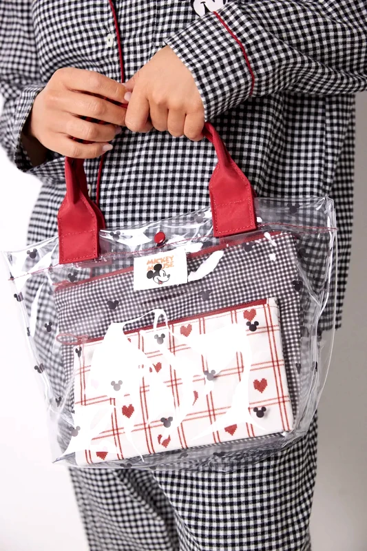 women'secret Σετ τσαντών καλλυντικών women'secret SNOOPY 3-pack χρώμα: κόκκινο, 4848833