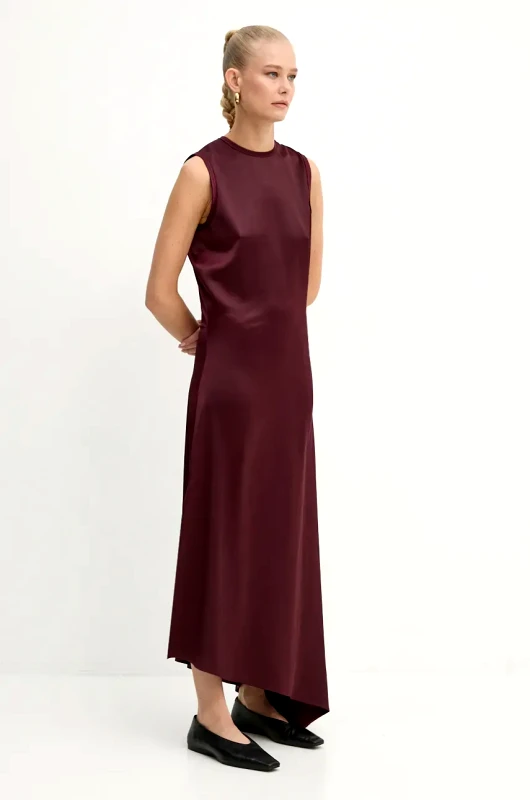 Φόρεμα AERON χρώμα: μπορντό, DR553535 φωτογραφία