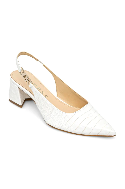 Guess Γοβάκια Guess ZABELA χρώμα: άσπρο, FLPZAB PEL05