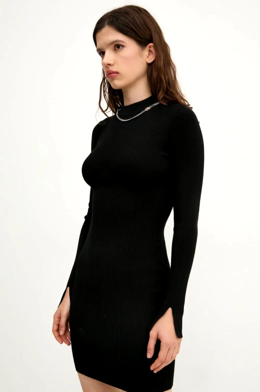 HUGO Φόρεμα HUGO χρώμα: μαύρο, 50532171