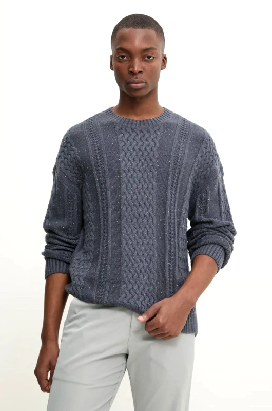 Hollister Co. Πουλόβερ Hollister Co. χρώμα: γκρι, KI320-4049