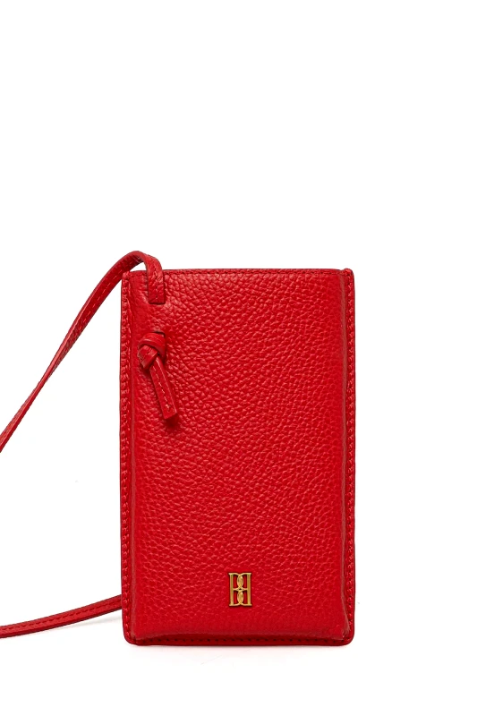 By Malene Birger Δερμάτινη θήκη τηλεφώνου By Malene Birger AYA PHONE χρώμα: κόκκινο, 103151