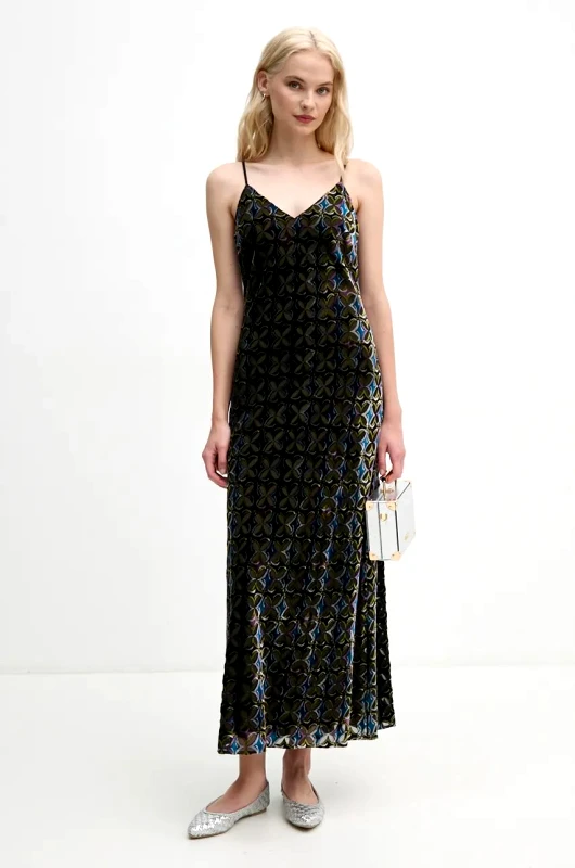DIANE VON FURSTENBERG Φόρεμα DIANE VON FURSTENBERG χρώμα: πράσινο, DVFDS3S006