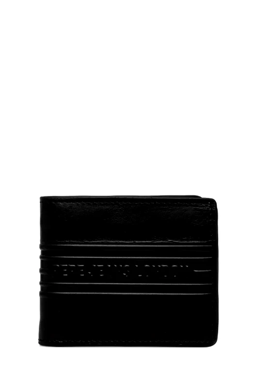 Pepe Jeans Δερμάτινο πορτοφόλι Pepe Jeans WOLF WALLET ανδρικό, χρώμα: μαύρο, PM070386