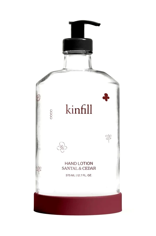 Kinfill Ανταλλακτικό λοσιόν χεριών Kinfill Santal & Cedar 375 ml