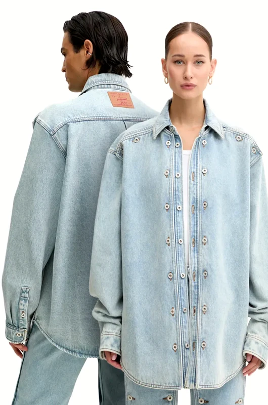 Y/Project Τζιν μπουφάν Y/Project EVERGREEN SNAP OFF DENIM SHIRT 207SI001