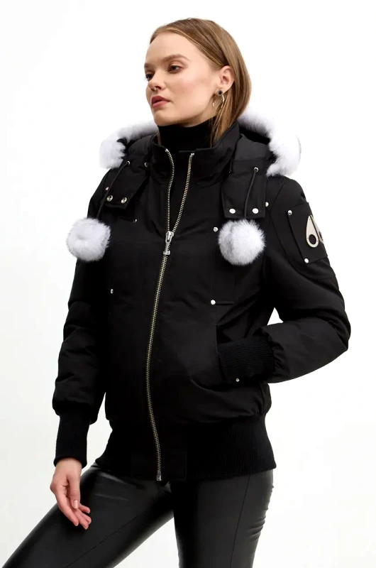 MOOSE KNUCKLES Μπουφάν με επένδυση από πούπουλα MOOSE KNUCKLES Debbie χρώμα: μαύρο, M32LB002SX