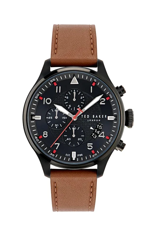 Ted Baker Ρολόι Ted Baker χρώμα: καφέ, BKPFMF406