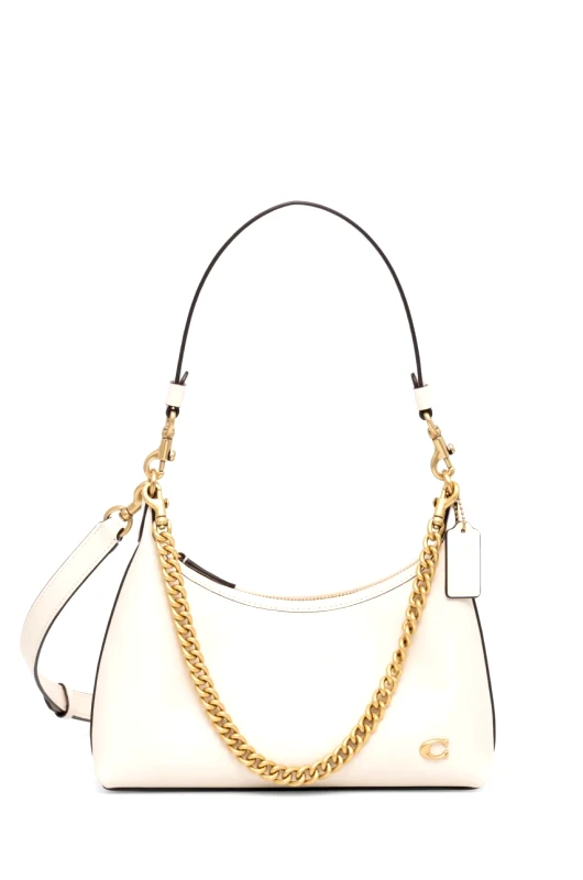 Coach Δερμάτινη τσάντα Coach Juliet χρώμα: μπεζ, CW640