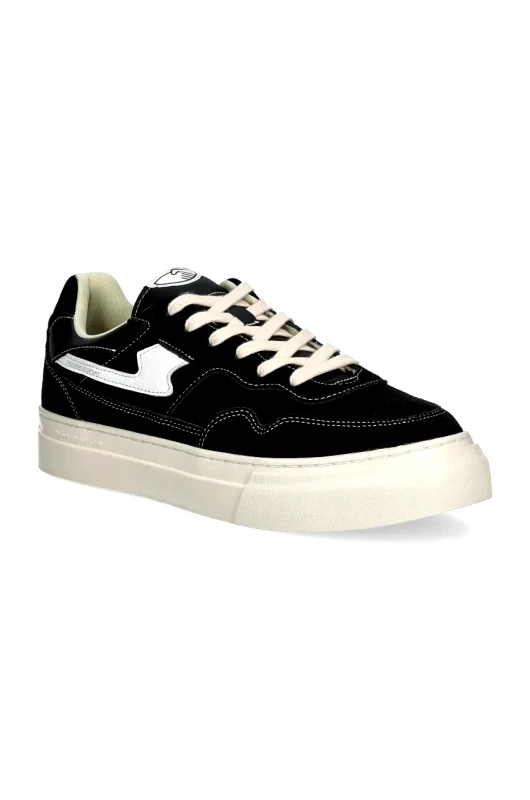 Stepney Workers Club Σουέτ αθλητικά παπούτσια Stepney Workers Club Pearl S-Strike Suede χρώμα: μαύρο, YA23015
