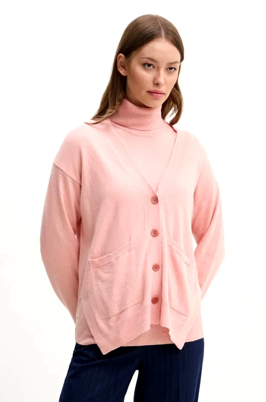 Sisley Ζακέτα με μείγμα κασμίρ Sisley χρώμα: πορτοκαλί, 102HM601Z