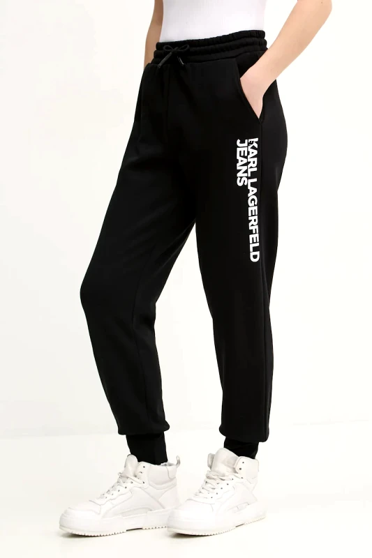 Karl Lagerfeld Jeans Παντελόνι φόρμας Karl Lagerfeld Jeans χρώμα: μαύρο, A1W10058