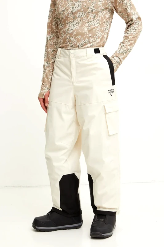 Guess Παντελόνι σκι Guess χρώμα: μπεζ, M4PB59 WH0K0