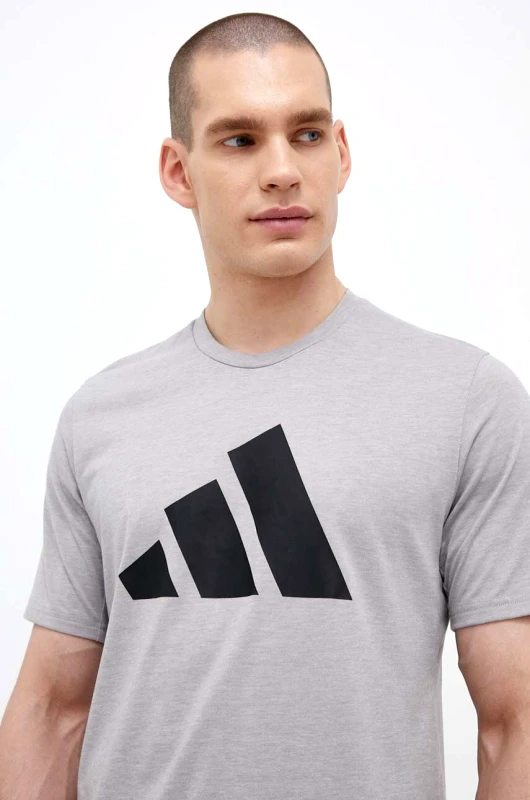adidas Performance Μπλουζάκι προπόνησης adidas Performance Train Essentials Feelready Logo Train Essentials Feelready Logo χρώμα: γκρι IL3431 IB8276