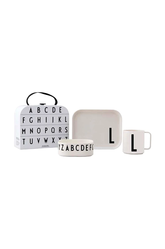 Design Letters Παιδικό σετ πρωινού Design Letters Classics in a suitcase L 4-pack
