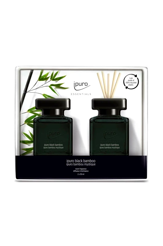 Ipuro Κιτ διάχυσης αρώματος Ipuro Black Bamboo, 2 x 50 ml