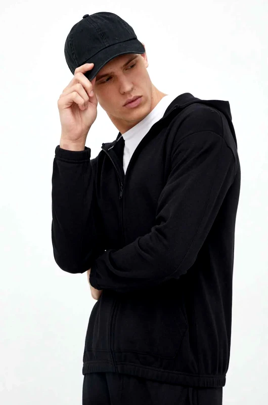 Calvin Klein Performance Φούτερ προπόνησης Calvin Klein Performance Essentials χρώμα: μαύρο, με κουκούλα